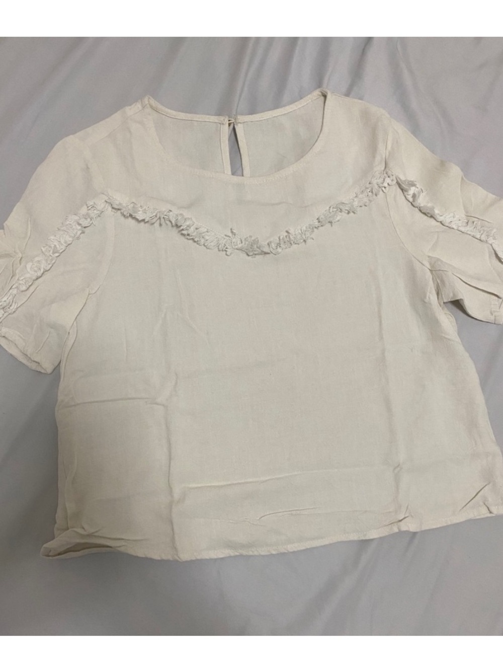 Zara Linen Blend Top Sz S